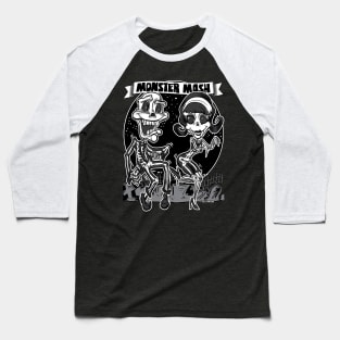 Skeletons dancing in the cemetery at the Monster Mash Baseball T-Shirt